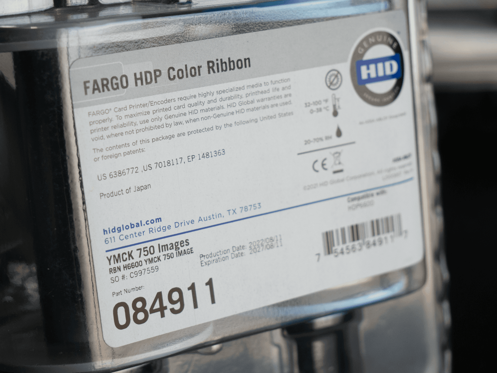Ribbon #084911 - YMCK 